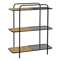 Shelves DKD Home Decor Metal Rattan (82 x 35 x 100 cm)