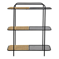 Shelves DKD Home Decor Metal Rattan (82 x 35 x 100 cm)