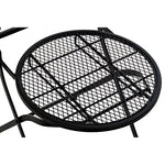 Garden chair DKD Home Decor Black Metal Rattan MDF Wood (42 x 50 x 92 cm)