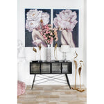 Console DKD Home Decor Metal Crystal (120 x 35 x 80 cm)