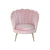 Armchair DKD Home Decor Pink Polyester Metal Golden Shell (80 x 76 x 84 cm)