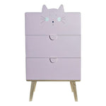 Chest of drawers DKD Home Decor Cat Pine (40 x 28 x 71 cm)