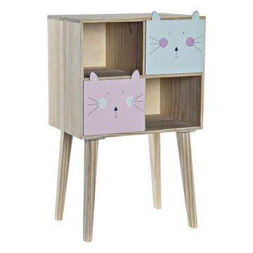 Chest of drawers DKD Home Decor Pine Cats (40 x 27 x 66 cm)