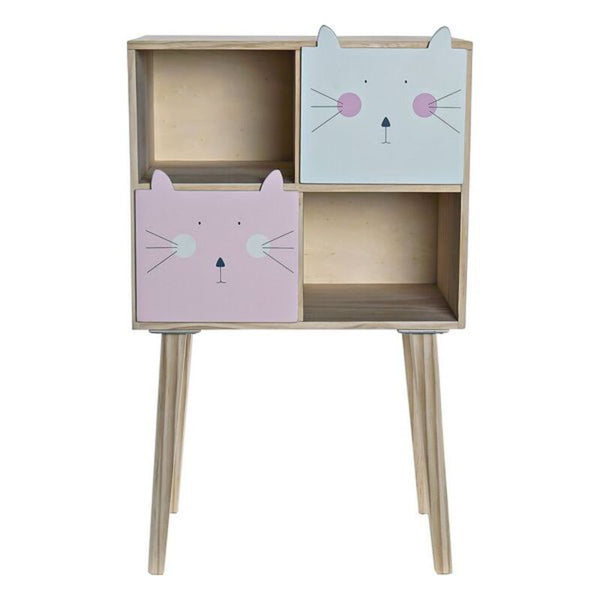 Chest of drawers DKD Home Decor Pine Cats (40 x 27 x 66 cm)