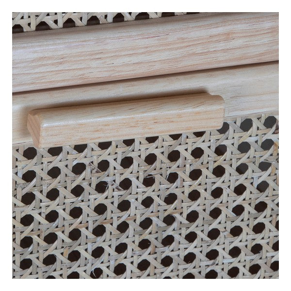 Chest of drawers DKD Home Decor Natural rubber Rattan (40 x 30 x 90 cm)