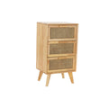 Chest of drawers DKD Home Decor Natural rubber Rattan (40 x 30 x 72 cm)