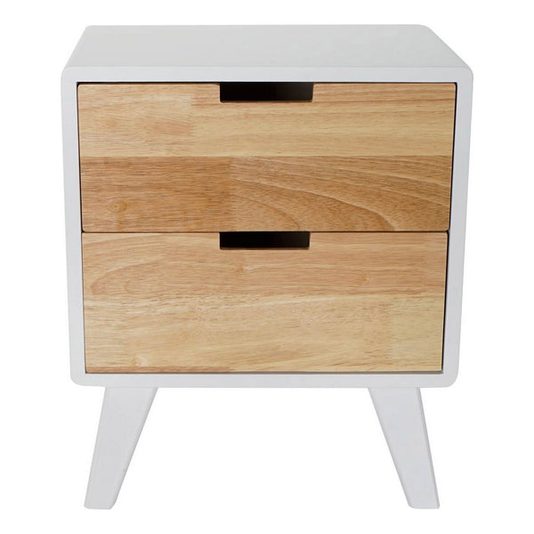 Nightstand DKD Home Decor Rubber wood Paolownia wood (40 x 30 x 48 cm)