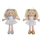 Rag Doll DKD Home Decor Fairy (2 pcs) (25 x 10 x 35 cm)