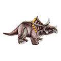 Fluffy toy DKD Home Decor Brown Grey Polyester Dinosaur (62 x 25 x 27 cm)