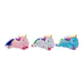 Fluffy toy DKD Home Decor Blue White Pink Polyester Unicorn (3 pcs) (36 x 15 x 22 cm)