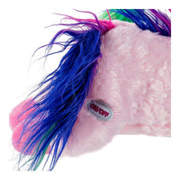 Peluche DKD Home Decor Azul Blanco Rosa Poliéster Unicornio (3 pcs) (36 x 15 x 22 cm)