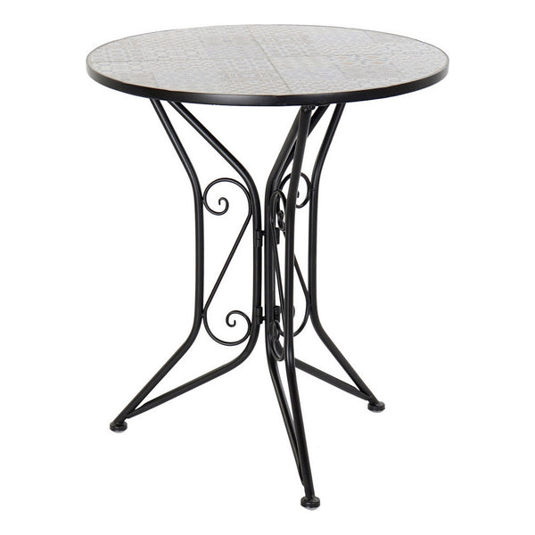 Dining Table DKD Home Decor Garden Ceramic Ironwork (61 x 61 x 71 cm)