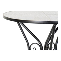 Dining Table DKD Home Decor Garden Ceramic Ironwork (61 x 61 x 71 cm)