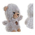 Peluche DKD Home Decor Poliéster Oso (3 pcs) (15 x 10 x 18 cm)