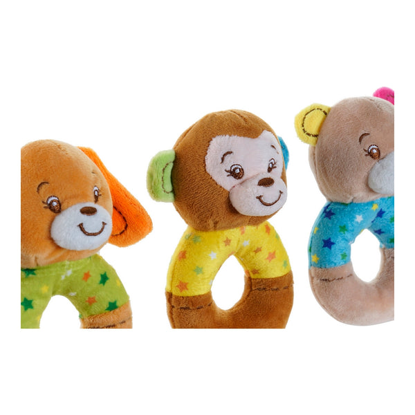 Rattle Cuddly Toy DKD Home Decor Polyester (10 x 6 x 20 cm) (4 pcs)