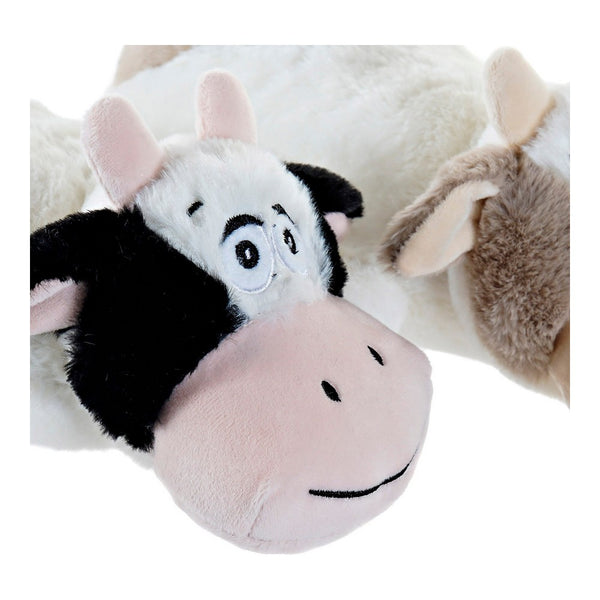 Peluche DKD Home Decor Poliéster Vaca (2 pcs) (27 x 33 x 13 cm)