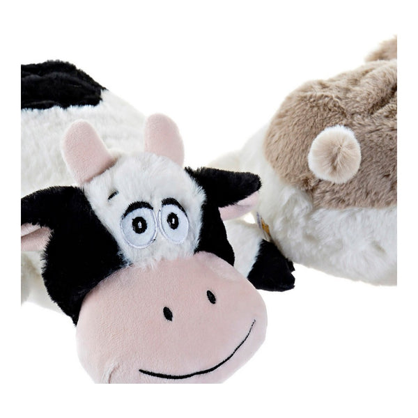 Peluche DKD Home Decor Poliéster Vaca (2 pcs) (27 x 33 x 13 cm)