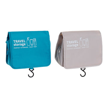 Organiser DKD Home Decor Travel Storage Toilet Bag (2 pcs)