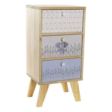 Chest of drawers Dekodonia Paolownia wood Elephant (30 x 25 x 61 cm)