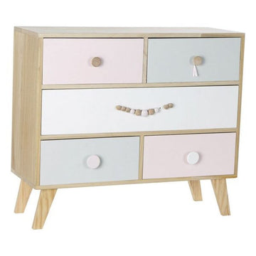 Chest of drawers DKD Home Decor Children's Paolownia wood (80 x 30 x 69 cm)