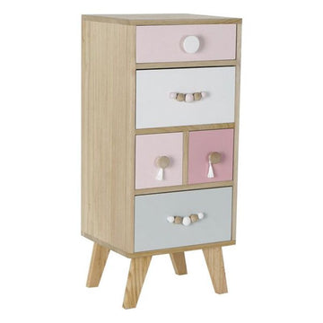 Chest of drawers DKD Home Decor Children's Paolownia wood (35 x 30 x 80 cm)