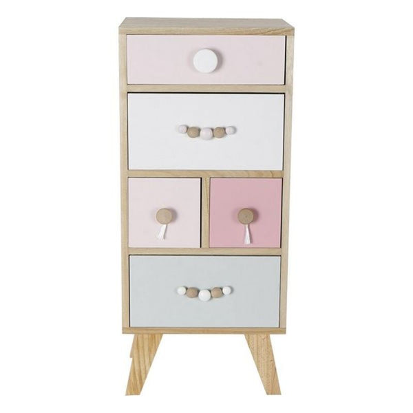 Chest of drawers DKD Home Decor Children's Paolownia wood (35 x 30 x 80 cm)