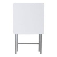 Side Table DKD Home Decor Foldable White Metal MDF Wood (48 x 48 x 66 cm)