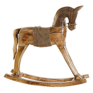 Rocking horse DKD Home Decor Rope Mango wood (61 x 15 x 63 cm)