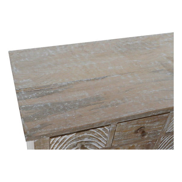 TV furniture DKD Home Decor White Mango wood (142 x 38 x 73 cm)