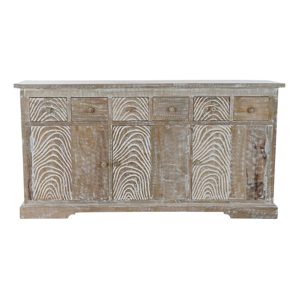 TV furniture DKD Home Decor White Mango wood (142 x 38 x 73 cm)