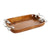 Bandeja DKD Home Decor Aluminio Acacia (36 x 18 x 3 cm)