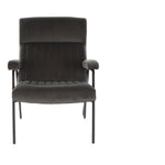 Armchair DKD Home Decor Black Grey Metal (67 x 70 x 90 cm)