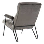 Armchair DKD Home Decor Black Grey Metal (67 x 70 x 90 cm)