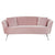 Sofa DKD Home Decor Silver Pink Metal Velvet Glam (190 x 77 x 86 cm)