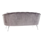 Sofa DKD Home Decor Grey Metal Velvet Glam (190 x 84 x 86 cm)