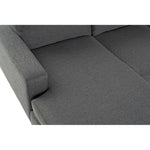 Chaise Longue Sofa DKD Home Decor Linen Traditional Dark Grey (193 x 131 x 77 cm)