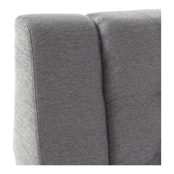 Sofa DKD Home Decor Linen Traditional Dark Grey (143 x 80 x 88 cm)