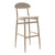 Stool DKD Home Decor Beige Polyester Metal (43 x 50 x 105 cm)