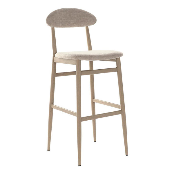 Stool DKD Home Decor Beige Polyester Metal (43 x 50 x 105 cm)