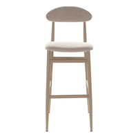 Stool DKD Home Decor Beige Polyester Metal (43 x 50 x 105 cm)