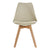 Chair DKD Home Decor Beige Polypropylene (PP) beech wood (48 x 54 x 82 cm)