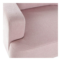 Sofa DKD Home Decor Pink Polyester Wood Metal (135 x 70 x 76 cm)