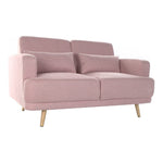 Sofa DKD Home Decor Pink Polyester Wood Metal (135 x 70 x 76 cm)