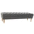 Bench DKD Home Decor Grey Polyester Wood (160 x 50 x 44 cm)