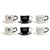 Piece Coffee Cup Set DKD Home Decor Metal Dolomite (180 ml) (6 pcs)