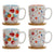 Piece Coffee Cup Set DKD Home Decor Bamboo Dolomite (180 ml) (4 pcs)