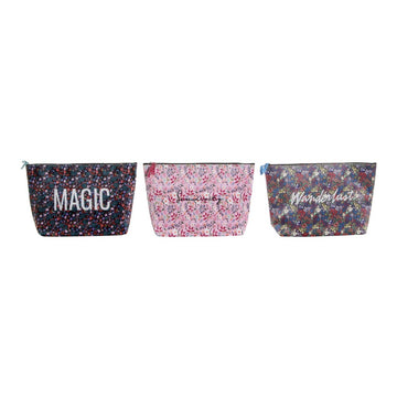 Toilet Bag DKD Home Decor Polyester (3 pcs) (33 x 8 x 21 cm)