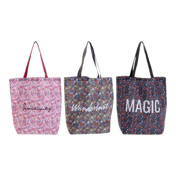 Multi-use Bag DKD Home Decor Liberty Multicolour Polyester (3 pcs) (43 x 15 x 66 cm)