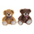 Peluche DKD Home Decor Marrón Poliéster Camel Oso (2 pcs) (26 x 24 x 32 cm)