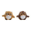 Fluffy toy DKD Home Decor Owl Brown Polyester Camel (2 pcs) (20 x 24 x 32 cm)